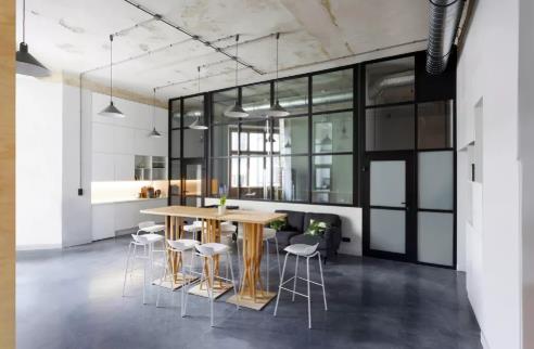 青島品牌管理有限公司法式輕奢風格辦公室裝修效果圖